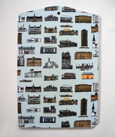 Skärbräda med Karlstadmotiv